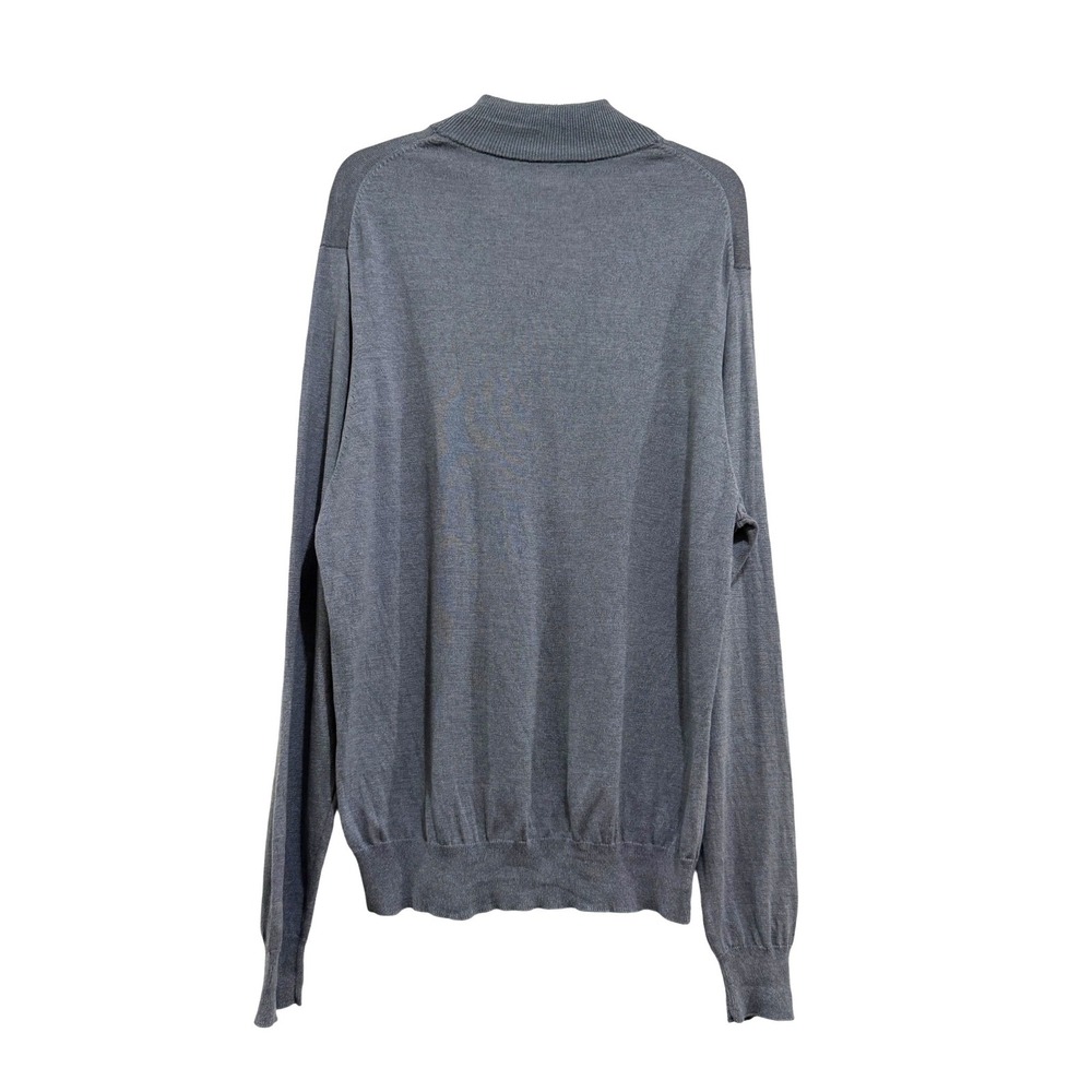 Jos. A. Bank Signature Collection Mens Gray 100% Silk Mock Neck Sweater Large - Picture 2 of 4